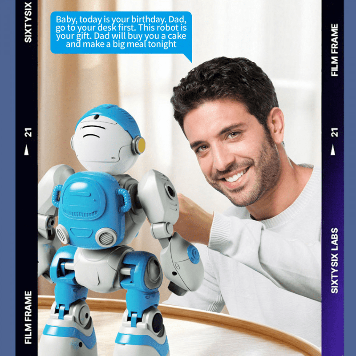 RC Robot Toys for Kids with Unique Voice, Gesture Control Interactive Robotic for Age 3+ Gifts(Gray)