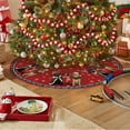 thumbnail image 3 of Christmas Tree Skirt 36 Inch, Merry Christmas Hat Wreath Dog Winter Holiday Tree Mat Decoration, 3 of 6