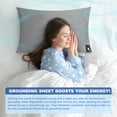 thumbnail image 5 of GRUENERDE Grounding Pillowcase Queen Conductive Grounding Pillow Cases Organic Cotton Grounding Sheets with 15ft Grounding Cord for Better Sleep Pain Relief Improve Energy 20X36in White, 5 of 6