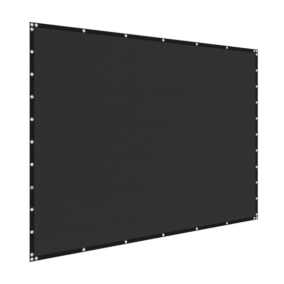 10x12 ft Sun Shade Sail,140 GSM HDPE Fabric with Grommets,UV Block Canopy Cover for Patio,Pergola,Deck,and Outdoor Garden Privacy Screen (Black)