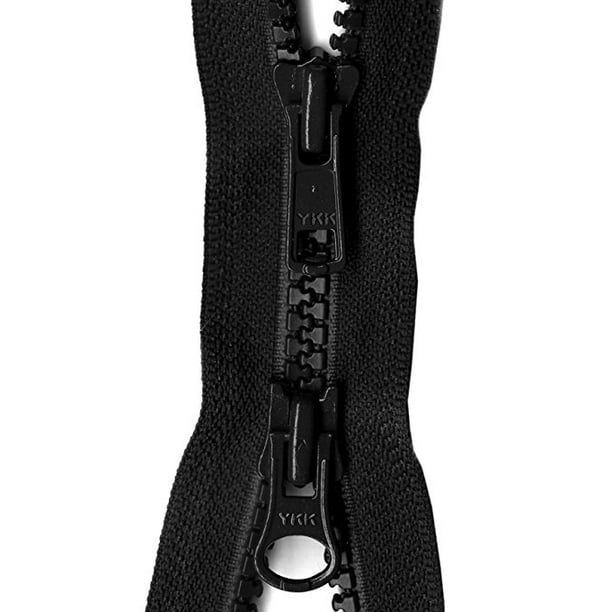 YKK Vislon 2Way Separating Zipper, 30", Black