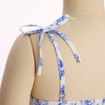 thumbnail image 6 of IBTOM CASTLE Teen Girls Floral Spaghetti Strap Sundress Party Dress | Adjustable Bow V Neck Ruffle Summer Dress, Tween Girls Graduation Dance Dress,Teens Birthday Holiday Dresses Blue, 6 of 7