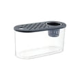 thumbnail image 2 of Plastic Goldfish Bowl Fish Tank – Clear Desktop Aquarium with Hydroponics Basket for Home Decor, Non-Breakable Design Featuring Breathable Holes for Pump & Feeding, 2 of 6