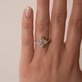 thumbnail image 3 of 2Ct Marquise Cut Lab Created Diamond Women Cluster Engagement Ring 14K Yellow Gold Plated, 3 of 7