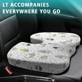thumbnail image 4 of Premium Unicorn Pattern Memory Foam Seat Cushion Ergonomic Chair Pad for Office Chair, Car, Airplane & Bleachers Sciatica, Tailbone Hip & Back Pain Relief - Chair Cushion for Long Office Workers., 4 of 5
