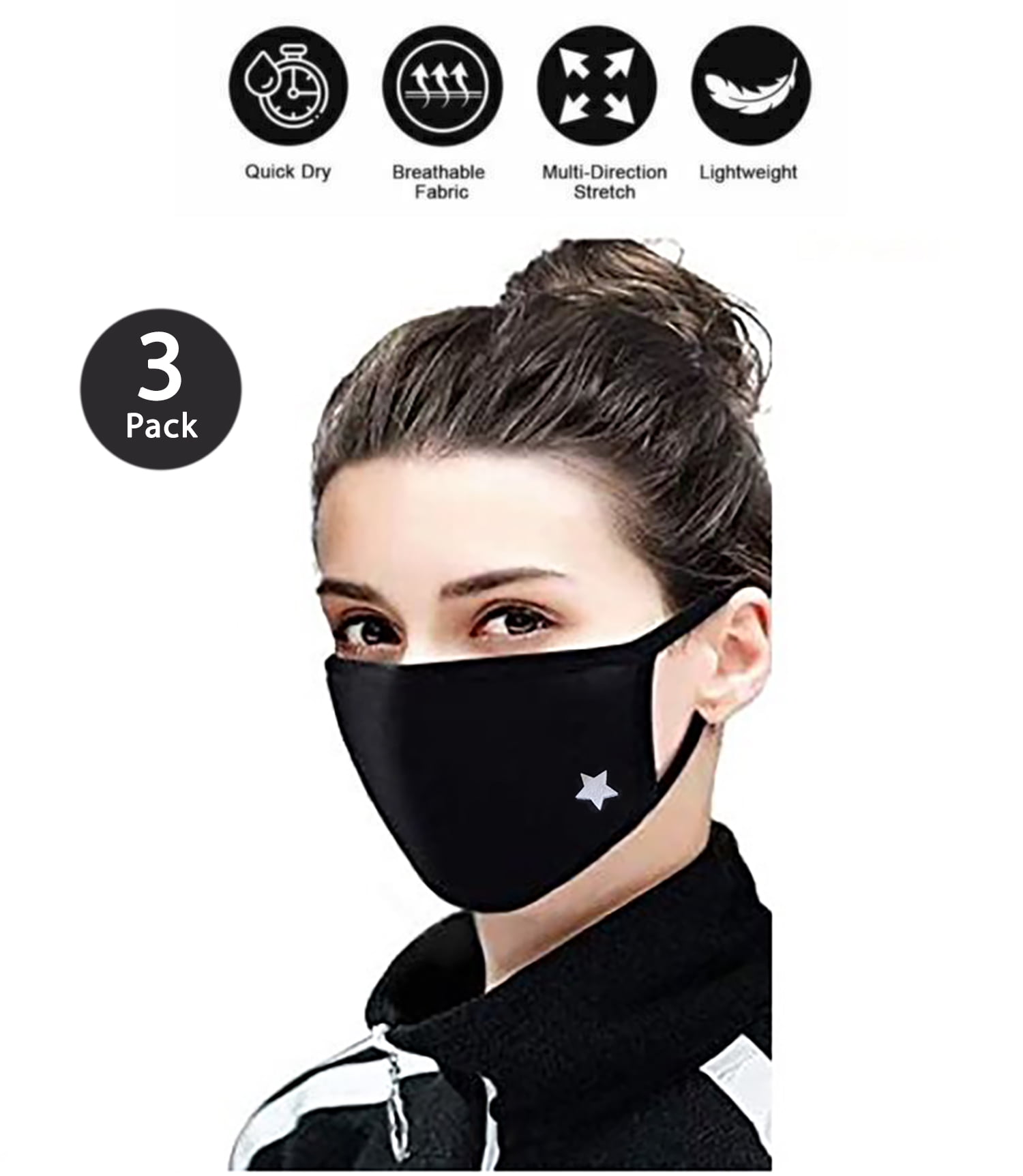Nose Mask Pollen Protection Dust Cotton Washable Reusable Adjustable Straps  Winter Nose Warmer Adult Size Nose Cover 