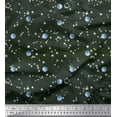thumbnail image 1 of Soimoi Rayon Fabric Moon & Galaxy Print Fabric by Yard 56 Inch Wide, 1 of 3