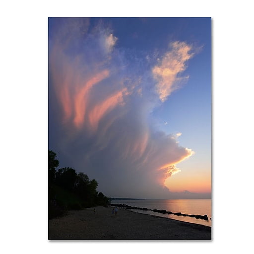 Trademark Fine Art "Developing Sunset Storm" Canvas Art by Kurt Shaffer