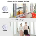 thumbnail image 6 of GREENCYCLE 3 Set Wireless Entry Home Door Window Burglar Alarm Safety Security Burglar Alert System Magnetic Sensor Emergency Doorbell Chime, 6 of 7