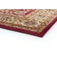 thumbnail image 5 of Sensation Traditional 5' x 7' Red and Beige Polypropylene Indoor Area Rug, 5 of 8