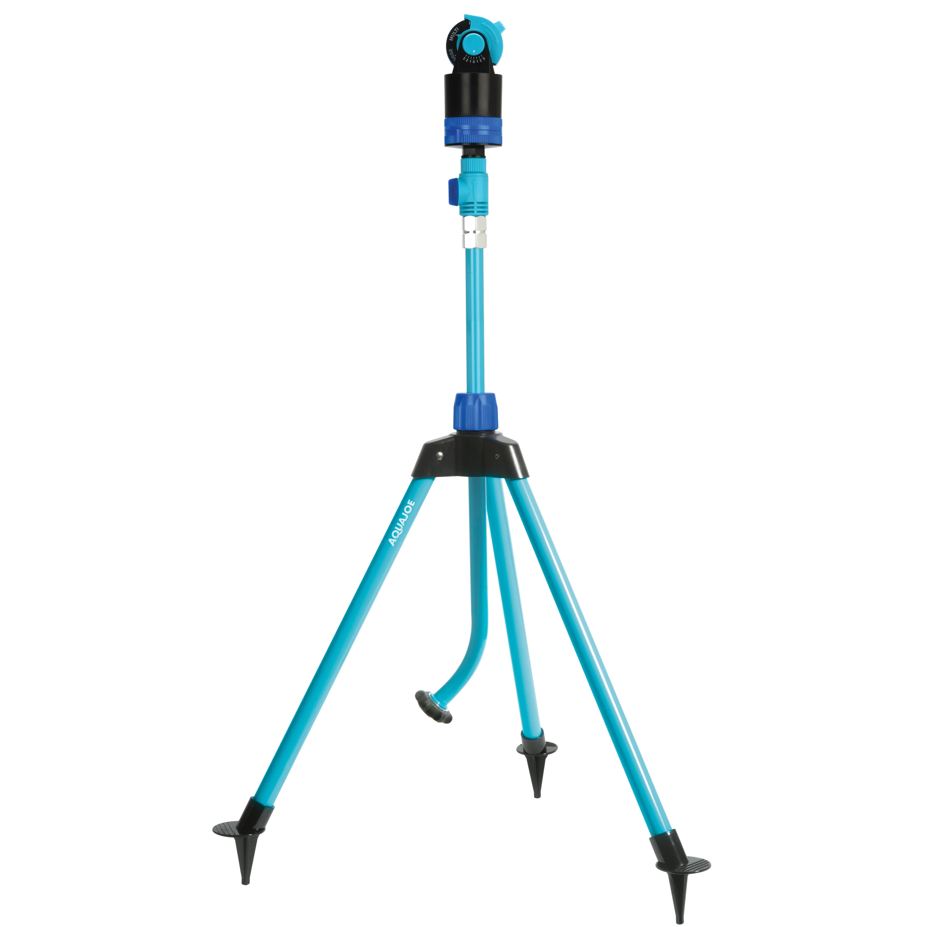 Aqua Joe Indestructible Turbo Drive 360º Telescoping Tripod Lawn & Garden Sprinkler, 6 Spray Patterns, 4,500 Sq. ft. Max Coverage