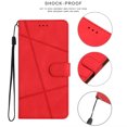 thumbnail image 2 of Nalacover Deisgned for Samsung A32 5G, Magnetic Folio Wrist Strap Flip Kickstand Premium PU Leather Wallet Case Cash Card Slots Holder Protective Case for Samsung Galaxy A32 5G, Red, 2 of 9