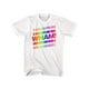 T-Shirt Duo Muscial Whainbow Blanc Adulte – image 1 sur 2