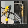 thumbnail image 6 of GASPRO 10FT Natural Gas Hose 3/8" ID with Quick Connect Fittings, Low-Pressure Gas Hose for Grill, Pizza Oven, Patio Heater, Weber, Char-Broil & More, 6 of 10