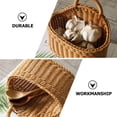 thumbnail image 5 of Wall Hanging Basket Woven Storage Basket Wicker Basket with Handle for Kitchen Storage Basket, 5 of 5