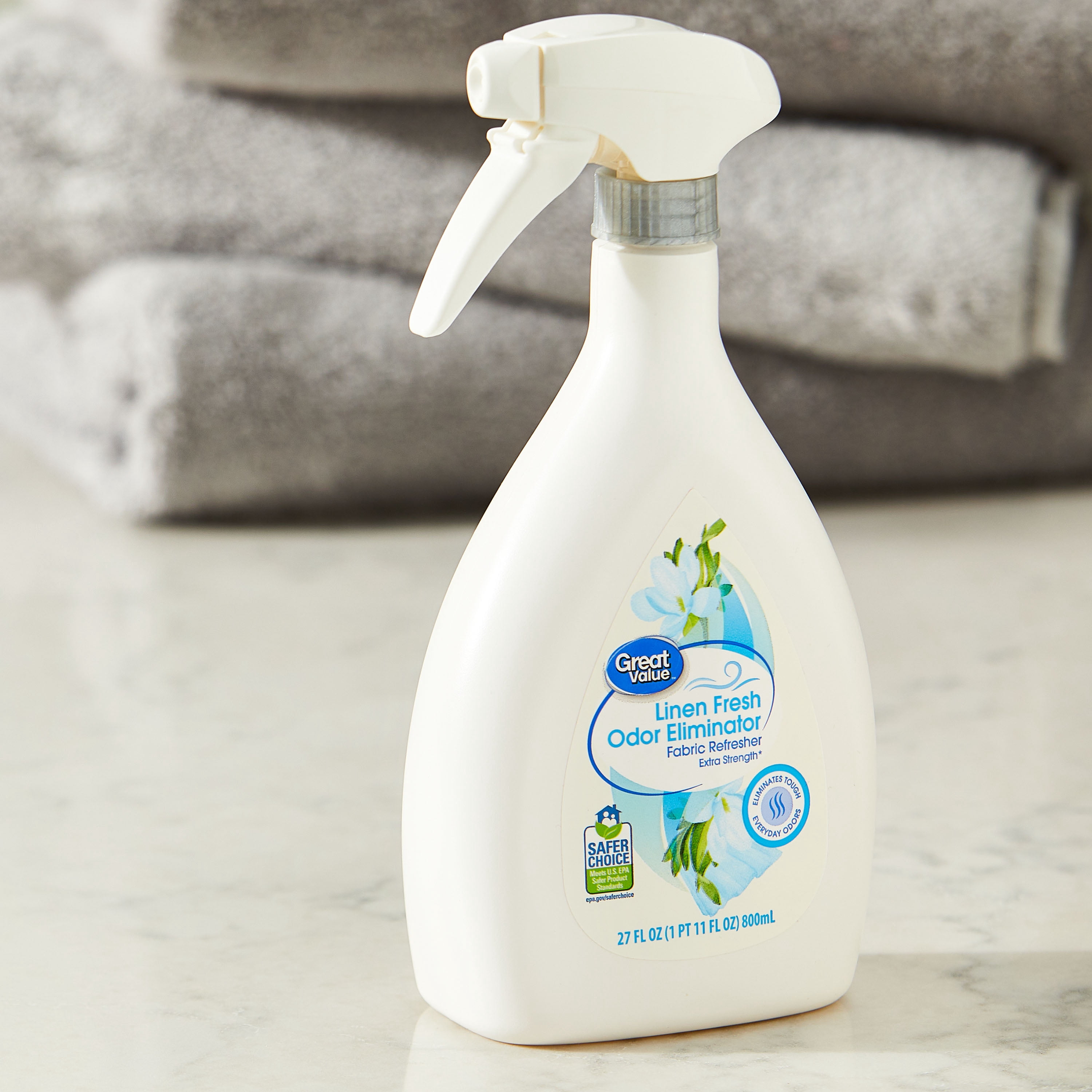 Great Value Fabric Refresher Spray, Fresh Linen, 27 fl oz