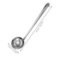 thumbnail image 2 of Luxshiny Stainless Steel Cooking Ladle with Handle and Hanging Hook for Soup, Gravy, Sauce, and Kitchen Serving, 2 of 8