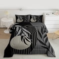thumbnail image 2 of Homewish Tree Leaves Bedding Comforter Set 2pcs for Boys Girls,Minimalist Geometric Stripes Lines Twin Comforter Sets Microfiber,Retro Vintage Aesthetic Breathable Bedding Set, 2 of 8