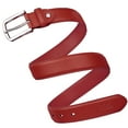 thumbnail image 3 of Falari Men Genuine Leather Casual Dress Belt With Single Prong Buckle 15 Colors, 3 of 6