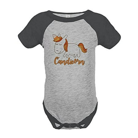 

7 ate 9 Apparel Girl s Halloween Unicorn Grey Onepiece Newborn