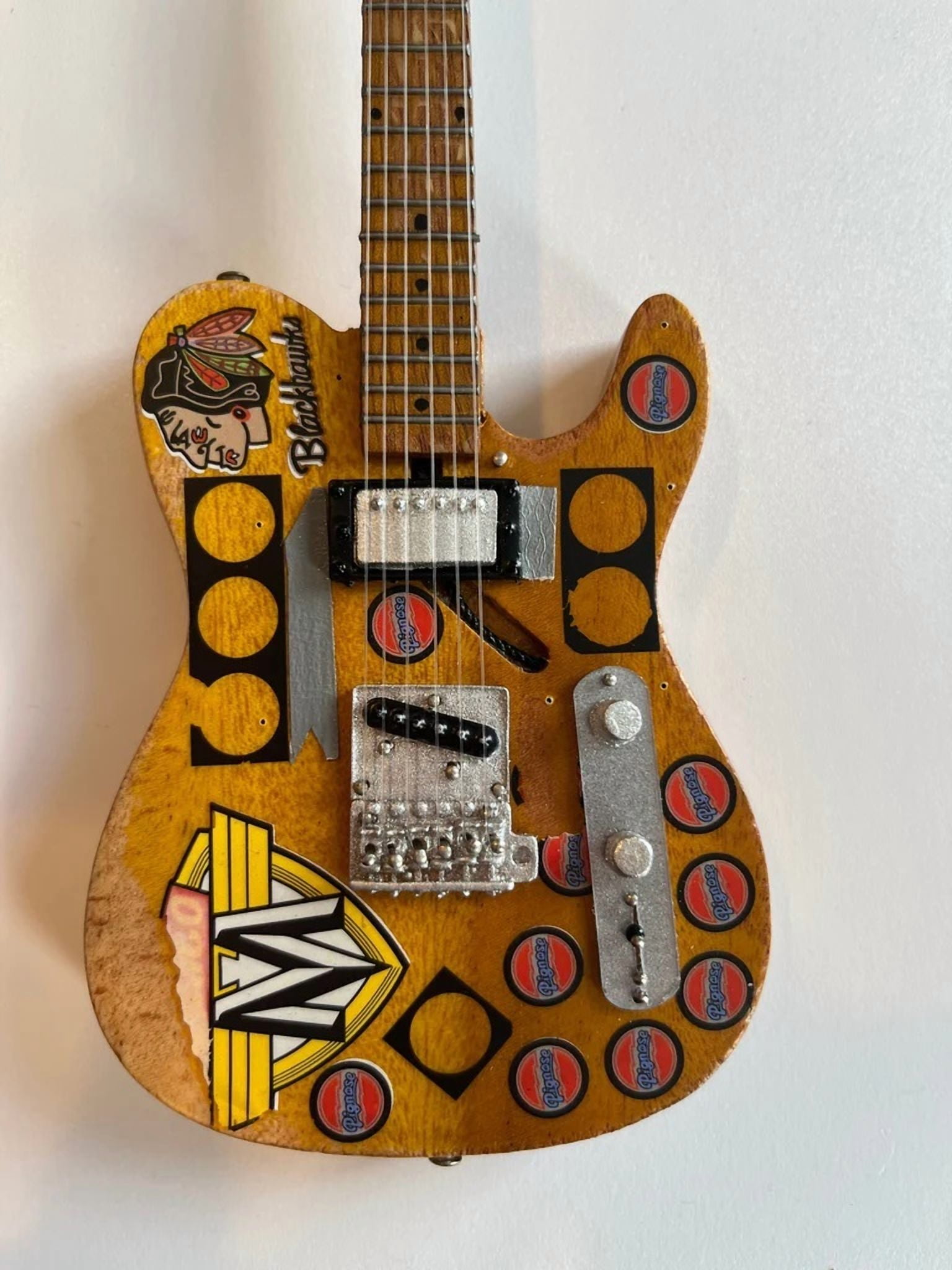 Terry Kath Tribute Fender Telecaster 10 Inch Miniature Guitar Replica