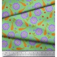 thumbnail image 3 of Soimoi Cotton Poplin Fabric Leaves & Floral Artistic Printed Fabric 1 Yard 42 Inch Wide, 3 of 3