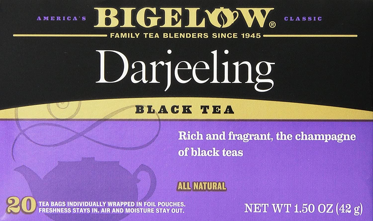 Bigelow Tea Darjeeling 20 Bags (3 Pack)