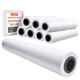 thumbnail image 1 of VEVOR Rollos de Papel de Formato Ancho, 609,6 mm Ancho y 45,7 m Largo, 8 Rollos, Ideal para Dibujos CAD, Planos Técnicos, Mapas GIS, Diseños Arquitectónicos y Papel para Plotter, Blanco Brillante, 1 of 9