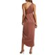thumbnail image 4 of TRKIYQC vestidos de mujer casuales verano elegante vestido de graduación, falda larga de un hombro de Color sólido, vestido plisado Irregular TRKIYQC casual, 4 of 6