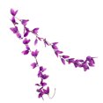 thumbnail image 2 of VONKY Artificial Leaves Garland Simulation Plant Vine Home Wall Hanging Plastic artificial Leaves Rattan, Purple, 2 of 6