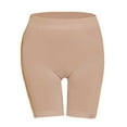 thumbnail image 3 of Ierhent Stretchy Shorts for Women Women Bermuda Shorts Elastic Waist WideShorts(Beige,XL), 3 of 5