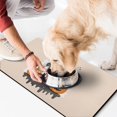 thumbnail image 2 of Halloween Pumpkin Ghost Dog Food Mats for Floors Absorbent No-Slip 17x30 Inch Dog Water Mat Horror Pumpkin Ghost Cat Mat for Food Dog Water Bowl Mat for Messy Drinker, 2 of 7