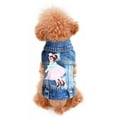 thumbnail image 4 of Dog Jean Jacket Cool Shirt Breathable Spring Fashion Vest Clothing For Small Dogs Cats Pet Skirt DOPI, 4 of 5