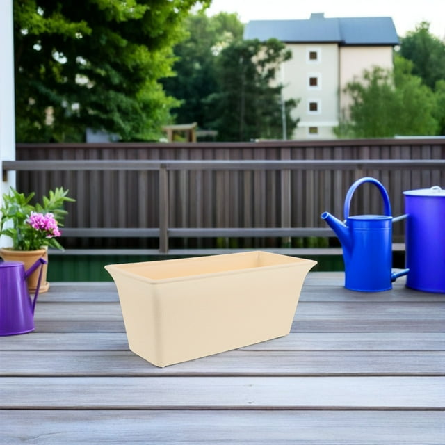 TABLETREANDS Jardinera Beige Para Y Con Superficie Fácil De Limpiar Y Uso