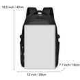 thumbnail image 3 of Aesthetic Large Laptop Backpack Y2K Vintage College Daypack for Travel Work Lightweight Waterproof Commute Bag (Gray), 3 of 4