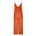 thumbnail image 5 of ZyeKqe Jumpsuits for Women Sleeveless Spaghetti Strap 1 Piece Rompers Wide Leg Long Pants Casual Loose Overalls, 5 of 6