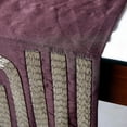thumbnail image 3 of Handmade Decorative Table Runner Purple, Silver, 14 inch wide x 108 inch extra long Silk Wine And Silver Pipe Sequins Beaded Table Runner Deep Purple Motions Modern - Silver Pipe, 3 of 10