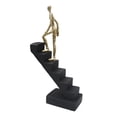 thumbnail image 4 of Escalera de escalada Estatua Escaleras Estatuilla Adorno de escritorio Estatuas de pensador de resina artística Escultura de escalera para decoracione estilo B, 4 of 8