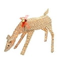 thumbnail image 2 of Northlight 39" Brown and White Striped Reindeer Outdoor Christmas Decor, 2 of 2