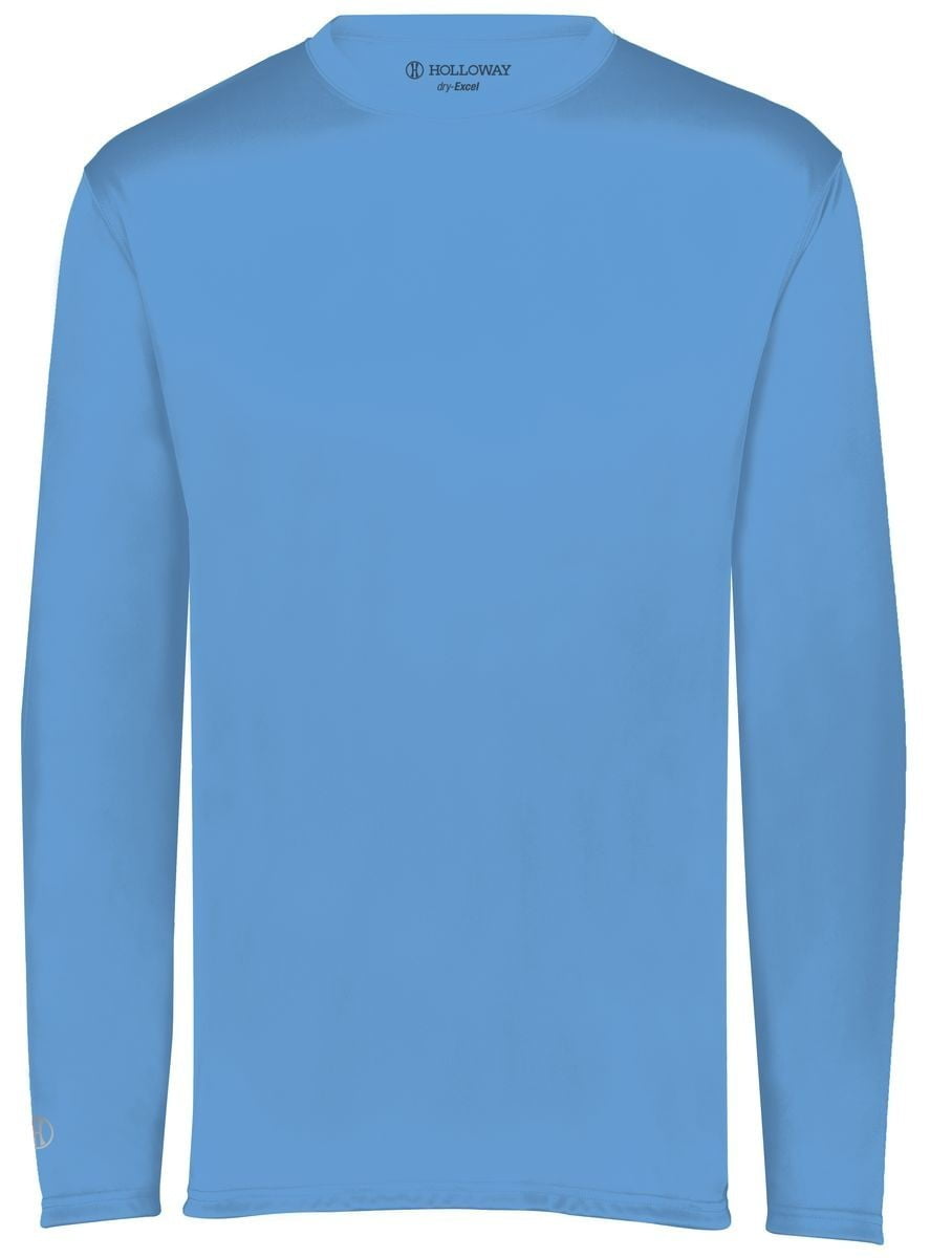 Holloway Sportswear M Momentum Long Sleeve Tee Columbia Blue 222822 -  Walmart.com