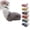 Grey, variant on Remote Control Electric Car Tail | Rechargeable Plush Wagging Moving Tail for Auto Exterior Decoration, Cute Fuzzy Trunk Charm for Cosplay & Party, Universal Fit for All Vehicles