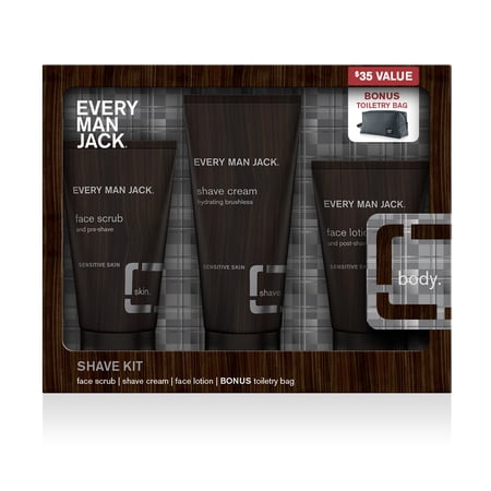 Every Man Jack Shaving Set, Fragrance Free