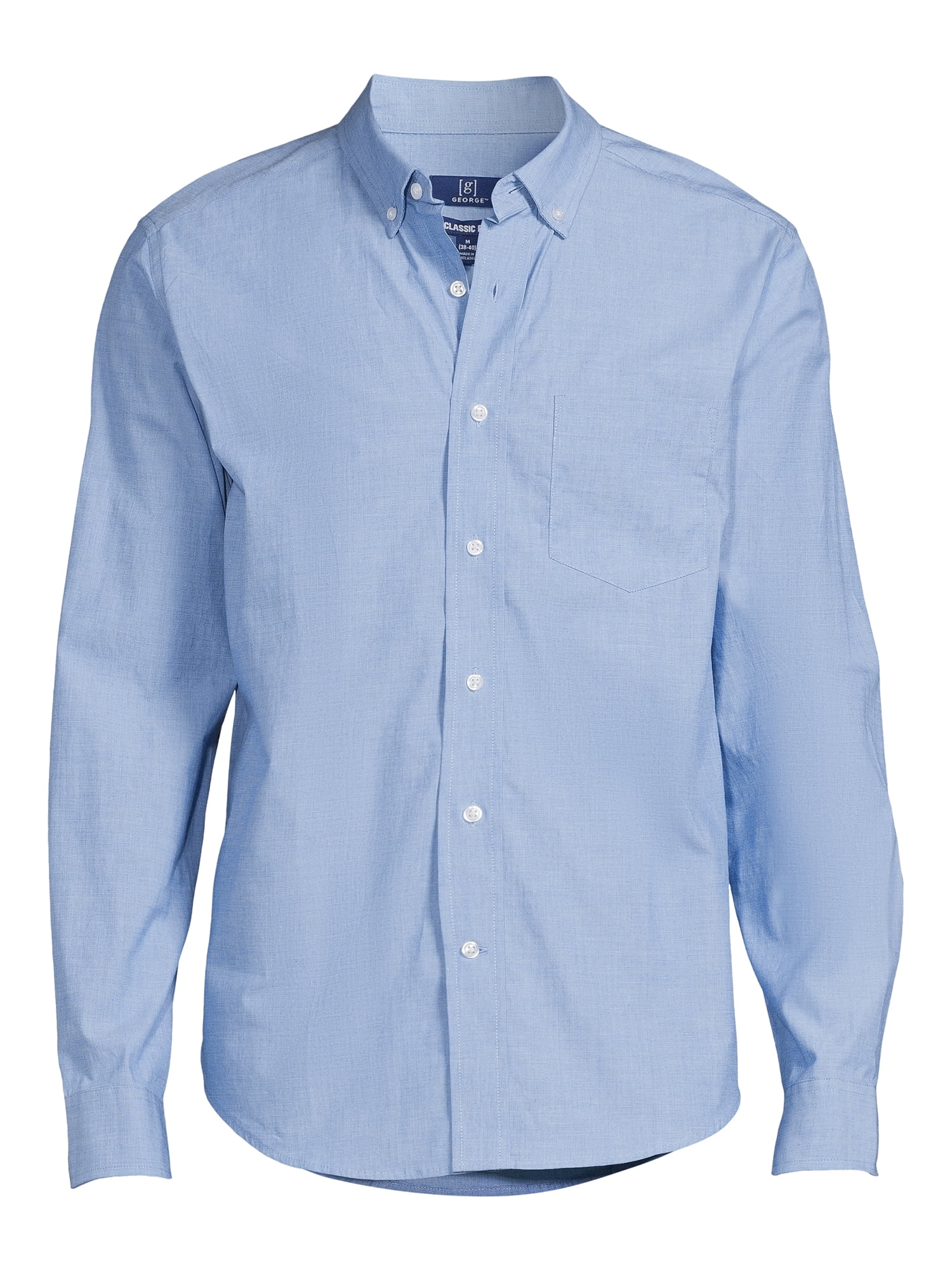 George Men’s Poplin Shirt with Long Sleeves