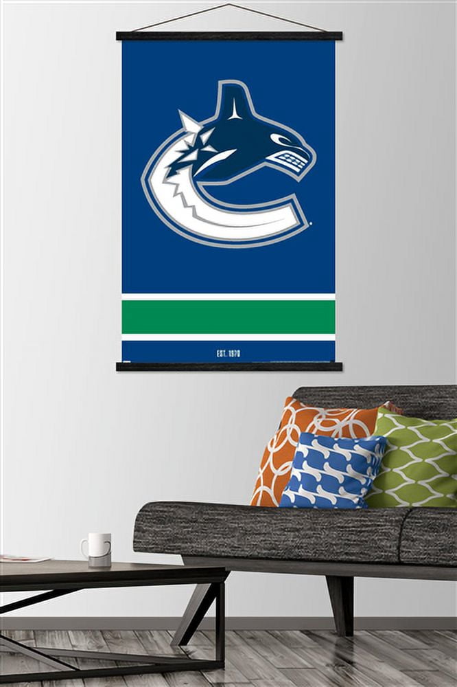 NHL Vancouver Canucks - Logo 21 Wall Poster with Magnetic Frame, 22.375" x 34"