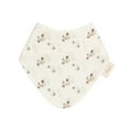 thumbnail image 5 of Crane Baby Organic Cotton 3-Piece Adjustable Fit Bandana Baby Bib Set, White, Unisex Baby Bibs, 5 of 8