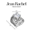 thumbnail image 5 of 925 Sterling Silver Ring With a White Cushion Cubic Zirconia Prong Hypoallergenic, Nickel and Lead-free, Facet Cut, Artisan Handcrafted Designer Collection, Made in Israel, 5 of 8