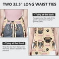 thumbnail image 6 of Dog Mom Apron-Garden Aprons for Women with Pockets-Cotton Linen Waterproof Kitchen Cooking Gardening Aprons Adjustable for Kitchen,Cooking,BBQ and Salon 33x27 Inch, 6 of 7