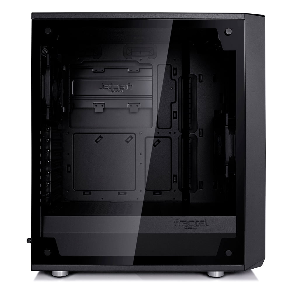 Fractal Design Meshify C - Dark TG FD-CA-MESH-C-BKO-TG Black ATX Mid Tower Computer Case ATX Power Supply