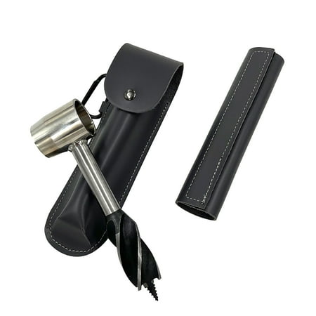 

Clearance! Dusknt Settlers Tool Hand Wrench Gear and Equipment Eye Wood Drill Peg and Manual Hole Maker Multitool for Camping Bushcrafting and Outdoor Backp 1X Auger 1X Leather Case 1X Leather Bag