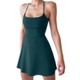 thumbnail image 3 of Mialoley Tenue Femme 2 Pcs, Robe Mini Tennis Sans Manches avec Shorts Tenue d'Été Golf Athlétique, 3 of 9
